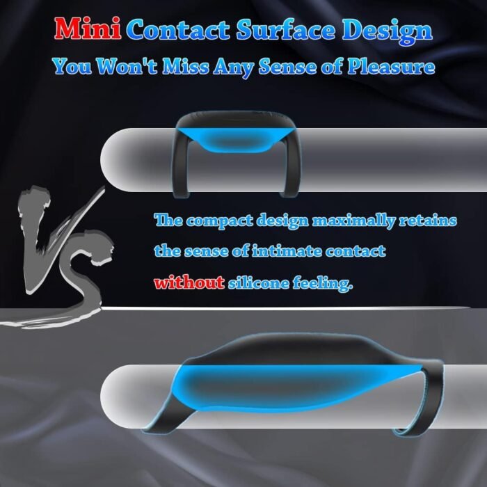 Multi-Wearable Vibrating Cock Ring Penis Tanshunly Adult Male Couples Sex Toys for Men Couple Pleasure, Mini Silicone Rings G spot Stimulator with 9 Vibrations - Image 5