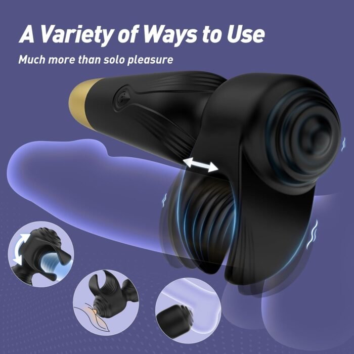 Tracy's Dog Wand Vibrator for Men and Couple, 2 in 1 Powerful Male Sex Toys Stroker for Glans Massage, Clitoris Stimulation for Partner Play, Adult Toys for Penis Clitoral Stimulation - Image 6
