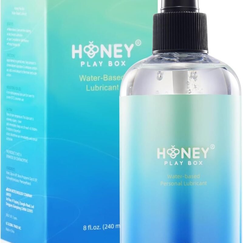 Water Based Personal Lubricant Parabens Free - Clean and Non-Staining, Silky Smooth, Latex Compatible Sex Lube for Men, Women and Couples Pleasure-Enhancing (8 Fl Oz)