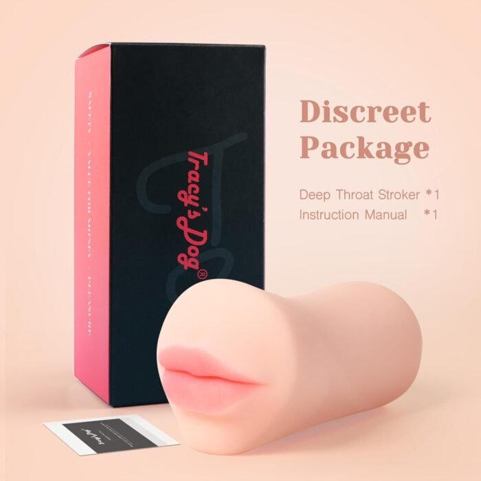 Tracy's Dog Male Masturbators, Deep Throat Blow Job Signature Stroker, Sex Toys for Men, Realistic RUSHSKIN Close-Ended Pocket Pal Oral Adult Toy for Man Masturbation - Image 9