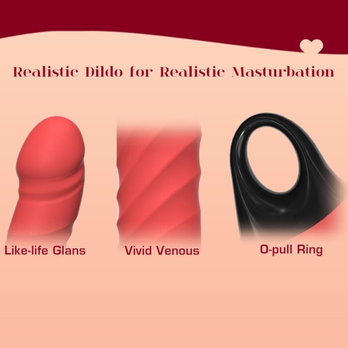 Thrusting Vibrating Dildo, 3 in 1 Female G Spot Vibrator with Clitoral Stimulator, Women Adult Sex Toys 3 Thrust 5 Pulsating 10 Vibrating Modes, YUKZEN Rabbit Sex Toy Dildo for Women Couples Pleasure - Image 3