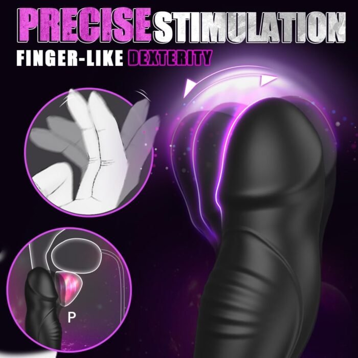 Male Anal Vibrator Prostate Massager Toys with Cock Ring, 9 Swing Thrusting & Vibrating Remote Control Anal Plug Dildo Vibrator, Adult Male Sex Toys for Beginner&Advanced Player Gay Toy for Men Couple - Image 3
