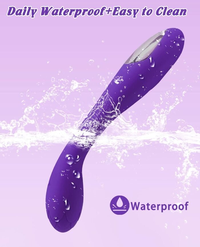 Alovegarden Clitoral G Spot Powerful Rose Vibrator, Waterproof Dildo Clitoral Stimulator with 10 Vibration Modes, Softer and Flexible Sex Toy for Women or Couples, Vibrator for Women (Purple) - Image 4
