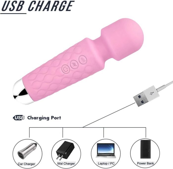 Upgraded Back Muscle Massager - Multiple speeds and Modes Available - Mini Size fits Back of arms (Peach Pink)... - Image 2