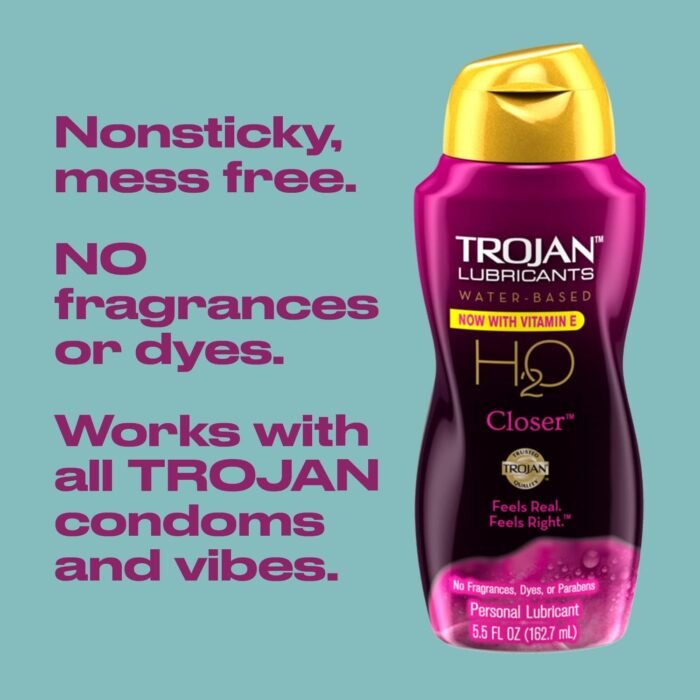TROJAN Lubricants Water Based H2O Closer Personal Lubricant, 5.5 oz. - Image 4
