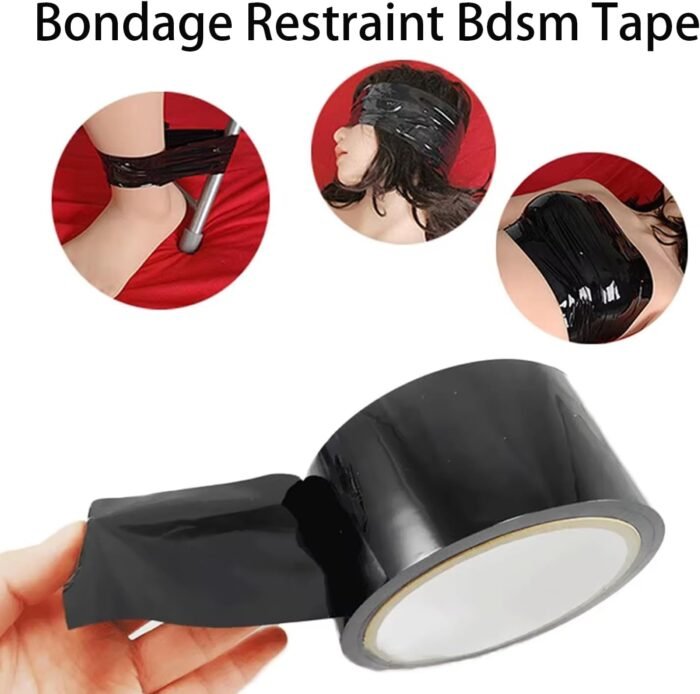BDSM Kit Sex Tape Adult Sex Toys for Couples, Bondage Restraints Tape Set Sex Furniture for Bedroom Straps, Static Electrostatic Tape Adult Toy Sex Restraint Rope Sex Toy for Women Pleasure - Image 5