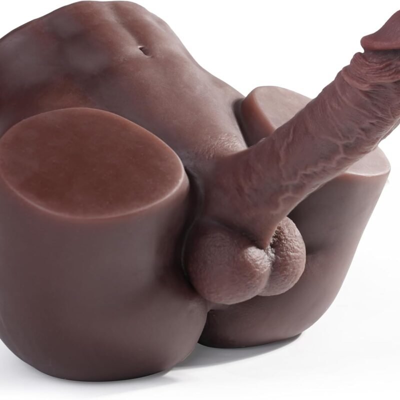 10.8LB Male Sex Doll with Flexible Dildo, Isskis Realistic Sex Dolls 6.8in Huge Cock for Female Masturbation, Tight Anal Butt for Gay Sex Toys, Unisex Masturbator Sex Doll for Women Men Couple Sex Toy