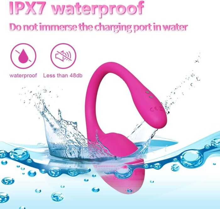 APP & Remote Control G-spot Panty Egg Vibrator Dildo Anal Sex Toys with 10 Vibration Modes,Long Distance Wearable Waterproof Massager Vagina Stimulator for Women and Couple (Rose) - Image 5