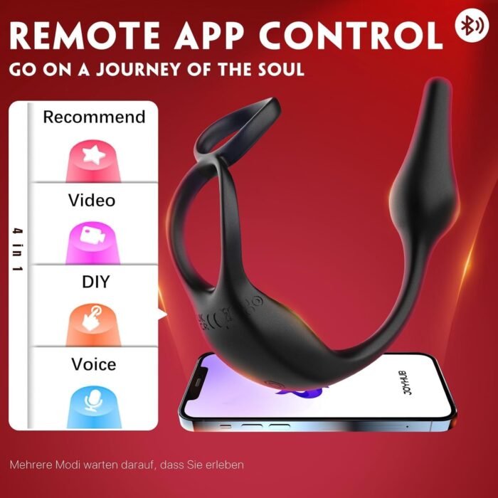 Male Sex Toy Prostate Massage - Powerful Precise Continuous Stimulate Prostate with 7 Modes APP Remote Control, Prostate Toy Male Vibrator Vibrating Penis Ring Dildo Adult Sex Toys for Couples Men - Image 6