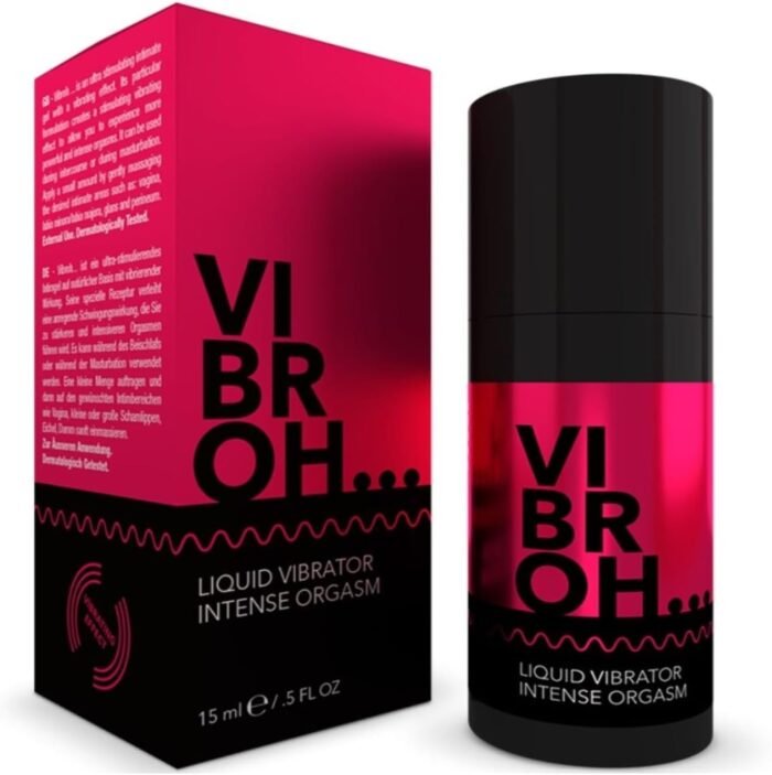 VIBROH Clitoris Intense Liquid Vibrator Gel Orgasmic Intense for Women Sensitive Stimulating Sexual Intercourse Crema sexuales para orgasmo femenino Mujeres 0.5 fl oz / 15ml, White