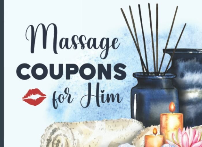 Massage Coupons for Him: Spa Vouchers for Husband, Partner, or Boyfriend | Perfect Gift for Valentine's Day, Anniversary & Other Special Occasions | 50 Massages (4 Different Types of Body Rubs)