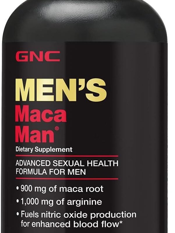 GNC Maca Man, Maca Root Arginine for Enhanced Blood Flow - 60 Vegetarian Capsules