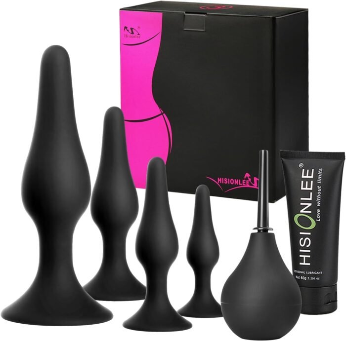 Hisionlee Sex Toys 5PCS Anal Plug Set Silicone Anal Butt Plug Adult Sex Toys for Women,Men and Beginners(Black) - Image 7