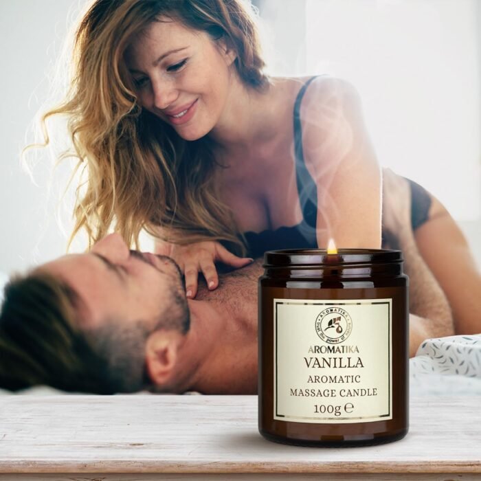 Scented Massage Candle Vanilla - Relaxing Massage Candle - Soy Wax Candle 3.5Oz - Massage Candle with Coconut and Almond Oils - Vanilla Oleoresin - Body Care - Calming - Beauty - Aromatherapy - Image 9