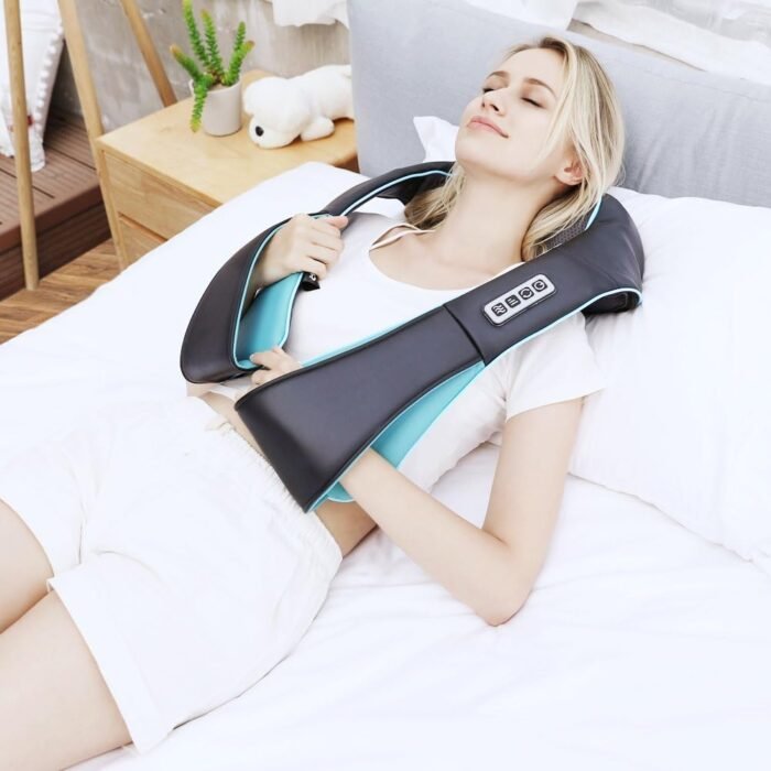 Mo Cuishle Shiatsu Back Shoulder and Neck Massager with Heat, Electric Deep Tissue 4D Kneading Massage, Best Gifts for Women Men Mom Dad, Fathers Day, Mothers Day, Christmas Gifts - Image 4