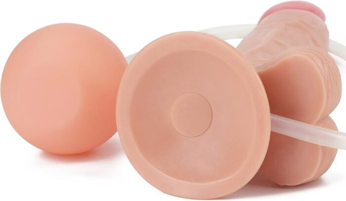 Dildo Squirt Adult Sex Toy, 9" Squirting Dildo Ejaculating Dildo Butt Plug Anal Douche with Big Enema Bulb, Anal Dildo Huge Thick Realistic Dildo Suction Cup, Strap On Dildo Anal Toys Sex Toy Men Gay - Image 3