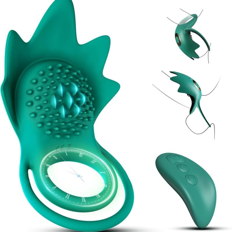 Vibrating Cock Ring Sex Toys - Penis Ring Sex Toy Vibrator with 10 Vibration Modes & USB Rechargeable, Silicone Adult Sex Toys for Men, G spot Clitoral Vibrator for Woman Couple, Adult Toys & Games
