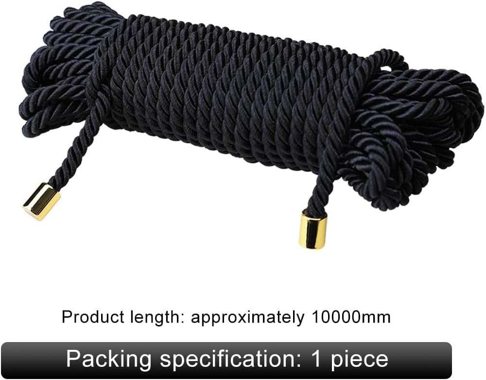 Bondage Rope Sex Gear, 32.8ft/10m, Adult Sex Play Flirting Bondage BDSM Shibari (Black) - Image 3