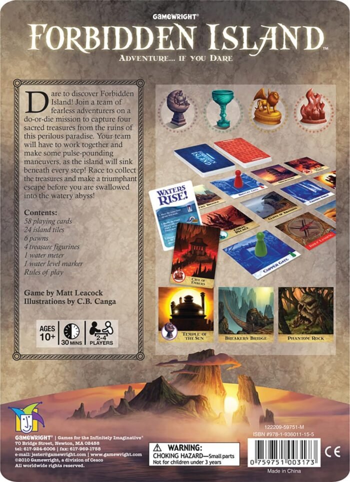 Forbidden Island – The Cooperative Strategy Survival Island Board Game,2-4 players - Image 3