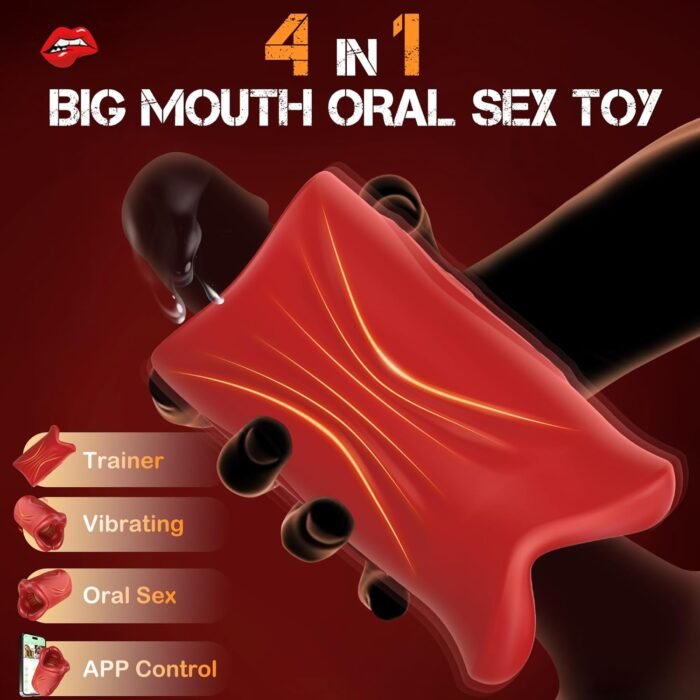 Male Sex Toys for Men Male Masturbator Adult Toys Open-Ended Penis Training Vibrator with APP & 9 Vibrations, Male Sex Toy Blowjob Machine Penis Extender for Prolong Endurance Adult Sex Toys & Games - Image 2