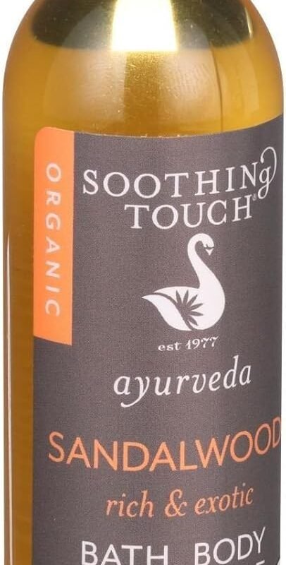 Soothing Touch Bath Body and Massage Oil - Ayurveda - Sandalwood - Rich and Exotic - 4 oz