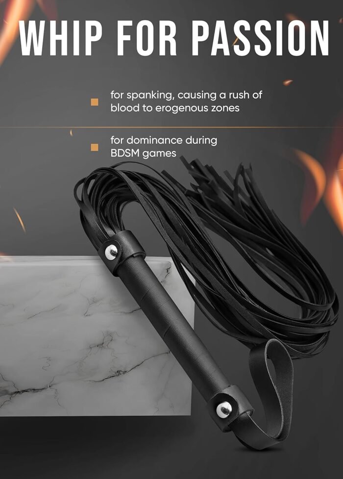 SM Set BDSM French Tickler Adult Set Flogger Stimulation Sex Whip Sex Paddle Feather Tickler Set for Couples BDSM Starter Kit Fetish Toys - Image 5