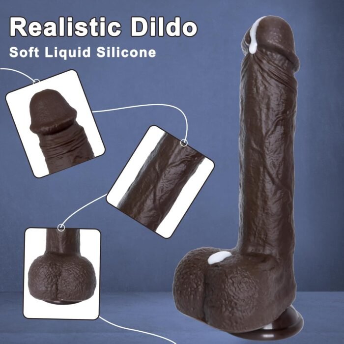 8.9“ Thrusting Dildo Vibrator Sex Toys - App Remote Control Realistic Dildos with 9 Vibrating & 3 Thrusting Modes G Spot Dildo with Strong Suction Cup Adult Toys for Stimulation for Women Couples - Image 5
