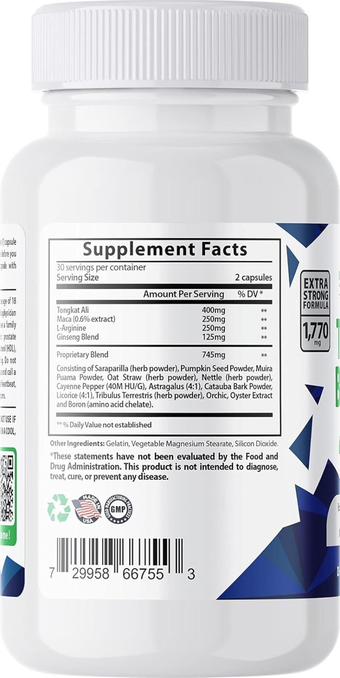 Testo Boost Max - Natural Stamina Booster for Men – Fortified Natural Energy, Stamina, and Strength Booster - Image 2
