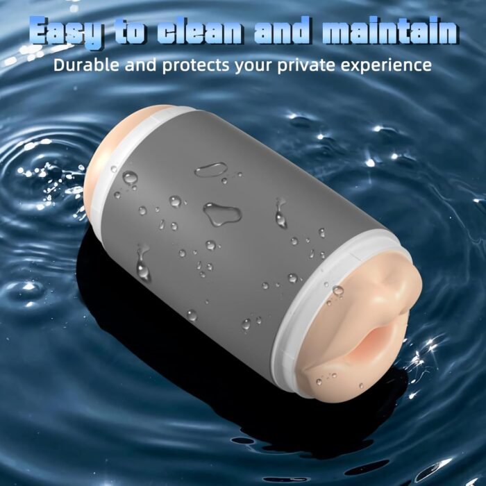 Male Masturbator Sex Toys for Men - Dual Open Ended Stroker Penis Training Device, Hands-Free Blowjob Masturbation Cup, Full-Tunnel Design, Extender for Prolong Endurance Adult Sex Toys & Games - Image 6