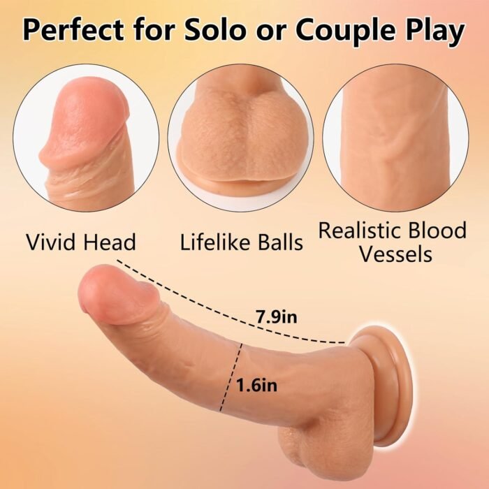 Strap On Dildo Harness Sex Toys for Pegging, Wearable Strapon Harness Thigh Sling with 7 Inch Realistic Suction Cup Dildo Lesbian Toy, Adjustable Strapless Strapon G-Spot Adult Toys for Women Couples - Image 4
