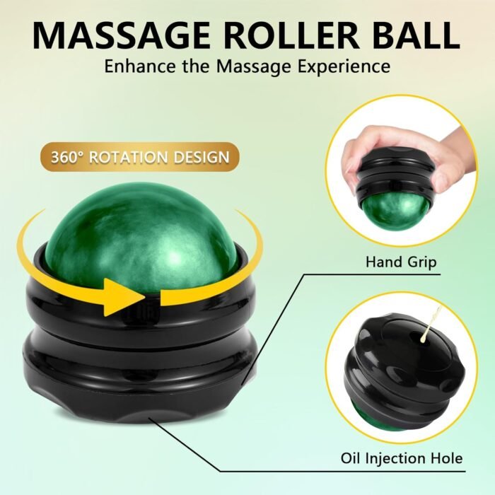 Mothers Day Gifts for Wife, Arnica Sore Muscle Massage Oil for Massage Therapy, with Massage Roller Ball & Thumb Saver Massager, Body Massage Oil with Arnica Oil, (8 Fl Oz) - Image 4