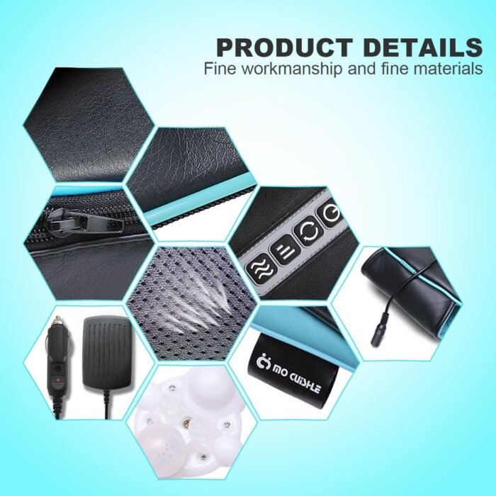 Mo Cuishle Shiatsu Neck and Shoulder Massager with Heat – Deep Kneading Massage for Relaxation – Ideal for Christmas, Mother's Day, Father's Day, Gifts for Men, Women, Mom and Dad - Image 8