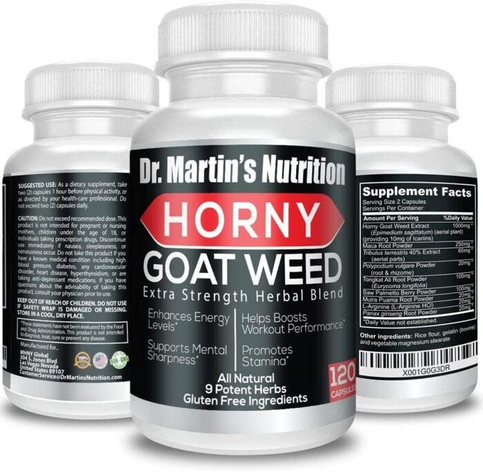Super Strength 1590mg Horny Goat Weed 120 Capsules With Maca Arginine & Ginseng - Naturally Boost your Health, Workout Performance, Endurance & Energy, Joint Health For Men & Women (120C) - Image 10