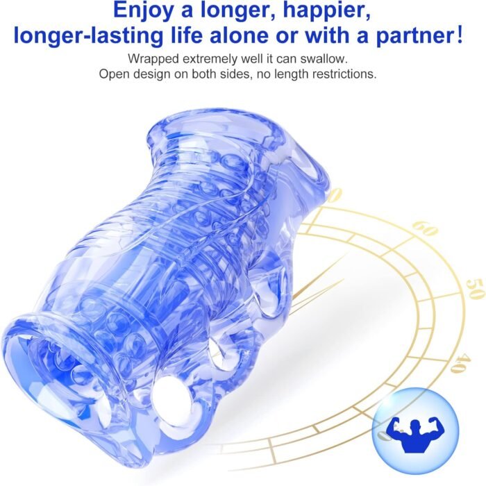 Male Masturbator Sex Adult Toys Pocket Pussy Stroker, Anal Doll Ass for Men Masturbation Oral Handjob Glans Training Tool Penis Trainer Massager Open-Ended Sleeve Blowjob Toy - Image 2