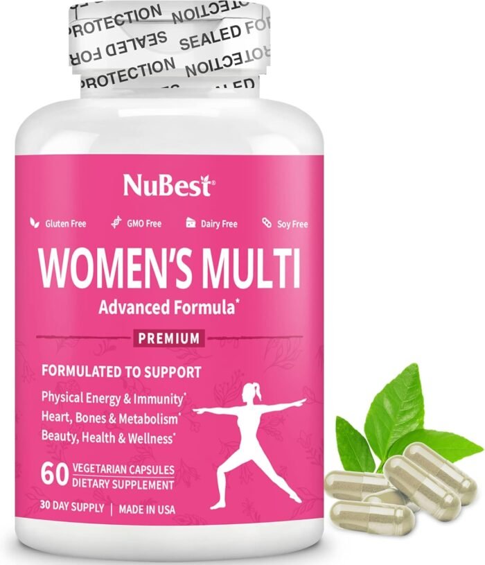39-in-1 Capsules Horny Goat Weed, Maca, Wild Yam, Red Clover, Cranberry, Arginine, Vitamins, Minerals, Herbals Supplement for Women by Women's Multi 18+ - Support Women's Health - 60 Vegan Capsule - Image 7