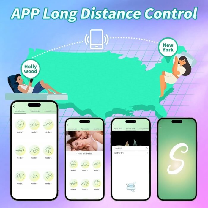 Vibrating Cock Ring 3 Pcs Couples Sex Toys with App Remote Control Clitoral Stimulator Panty Vibrator Finger Vibrator Mini Bullet Vibrator Pleasure Penis Ring Vibrator Adult Sex Toys for Women - Image 4
