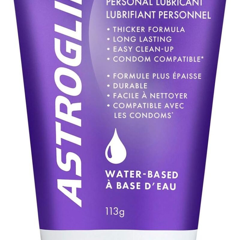 Astroglide Water Based Lube (4oz), Ultra Gentle Gel Personal Lubricant for Vaginal and Anal Sex, Stays Put with No Drip, Sex Lube, Long-Lasting for Men, Women and Couples, Safe for Toys