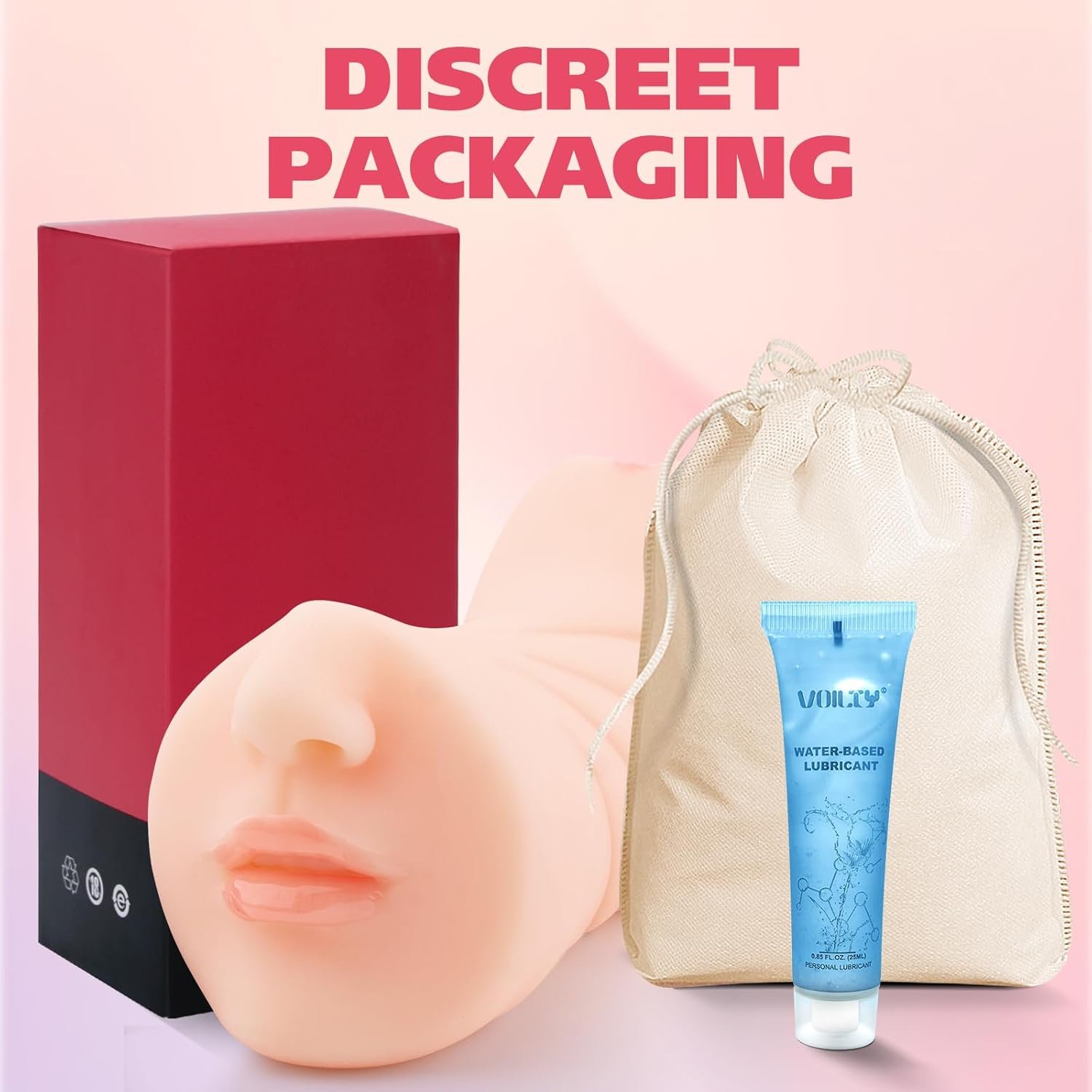 3 in 1 Male Masturbator, Realistic Sex Doll Male Masturbation Cup with 3D Textured Interior, Strong Suction Vagina Oral Anal Sex Stroker, Pocket Pussy Blowjob Pleasure Adult Sex Toys for Men - Image 7