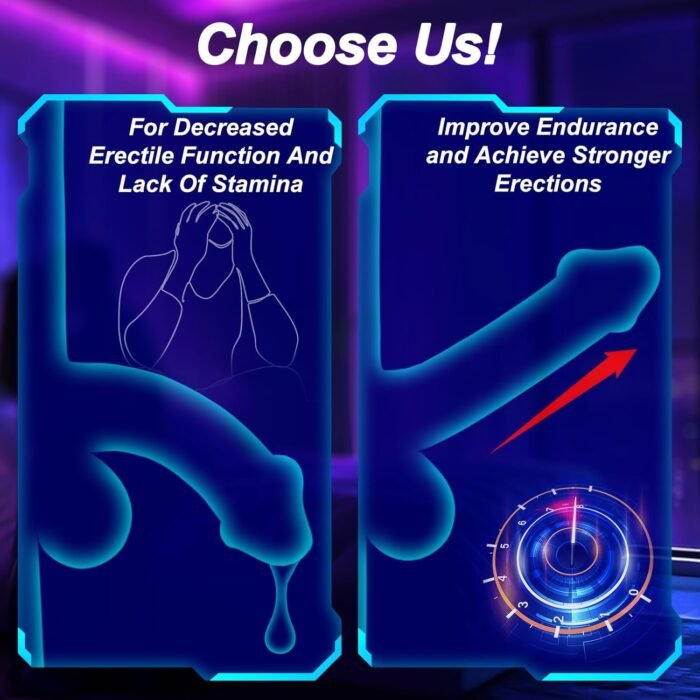 Male Masturbator Sex Toys for Men - Male Sex Toys with 10 Thrusting & 10 Real Tongue Licking Modes Blowjob Sex Machine Stroker for Training Stimulation Increase Endurance, Sex Toys for Men Pleasure - Image 7
