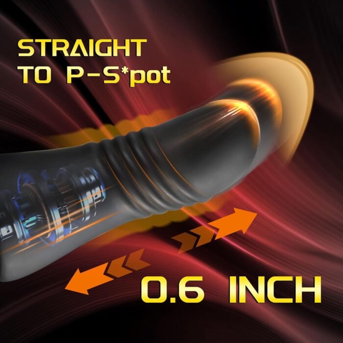 Thrusting Prostate Massager Anal Vibrator, Male Prostate Toy with Vibrating Penis Ring, Gay Sex Toys for Men P Spot Stimulation with 10 Thrusting Vibrating Modes, Anal Butt Plug Cock Rings with Remote - Image 3