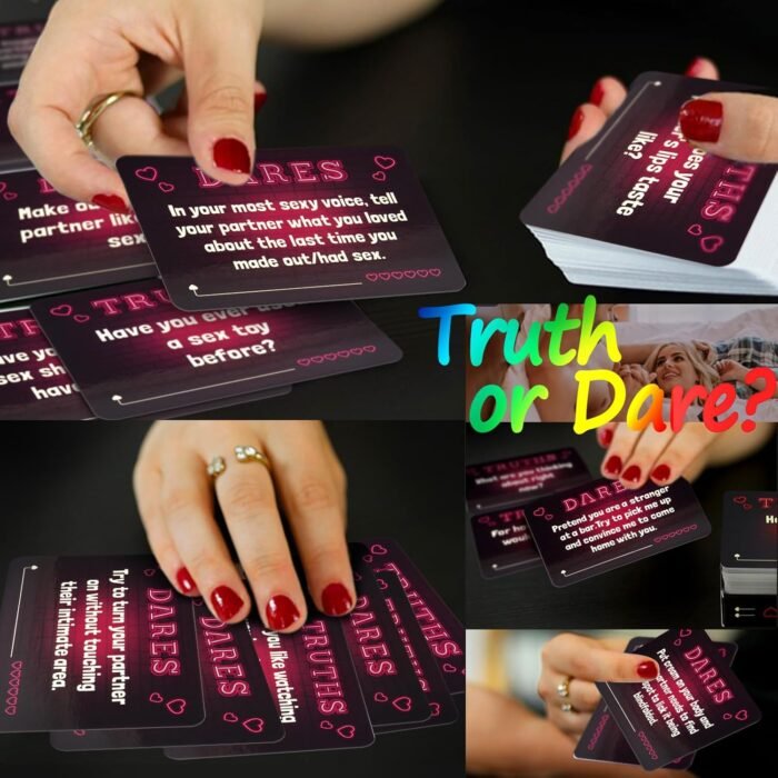 Truth or Dare Sex Card Game Intimacy Date Night Deck Naughty Party Game Sex Toy Adventurous Playing Cards Erotic Bedroom Game for Couple Lover - Image 3