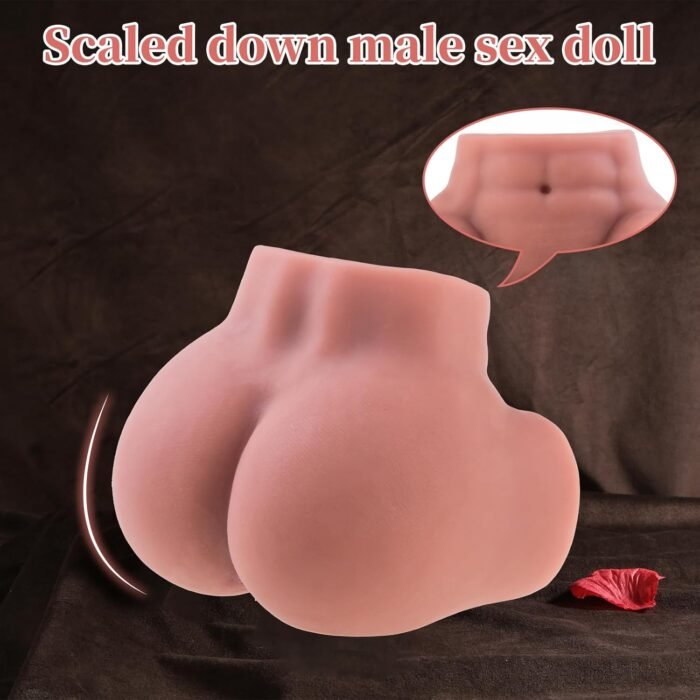 8.25LB Male Dildo Sex Doll for Gay Men, Realistic Swinging Penis & Tight Anus Male Masturbator Stroker Sex Toy, Hands Free Stroker 3D Lifelike Soft Gay Love Butt with Testicles Anal, Ass Toy Sex Doll - Image 3