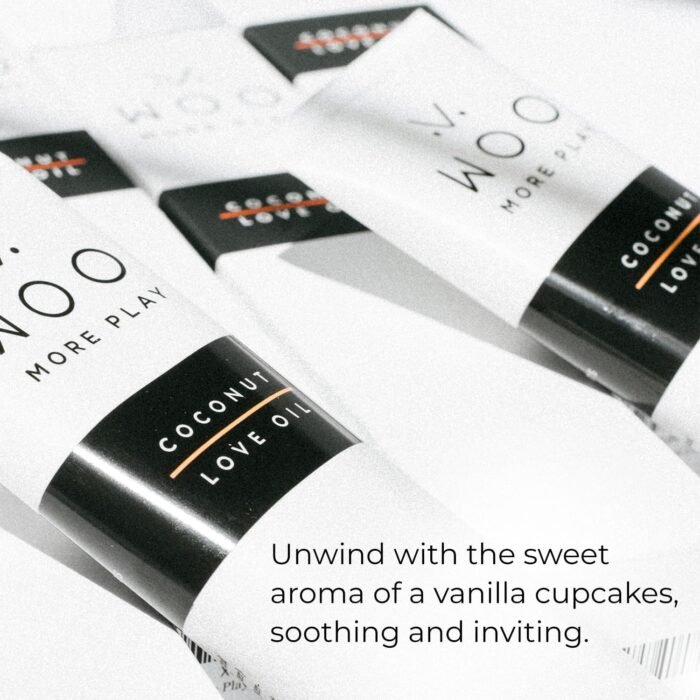 Woo More Play Coconut Love Oil | Organic Coconut Oil Personal Lubricant for Men and Women | Natural and Clean Ingredients | Doubles as Massage Oil | Relaxing Scent | 3.3 fl Oz - Image 3