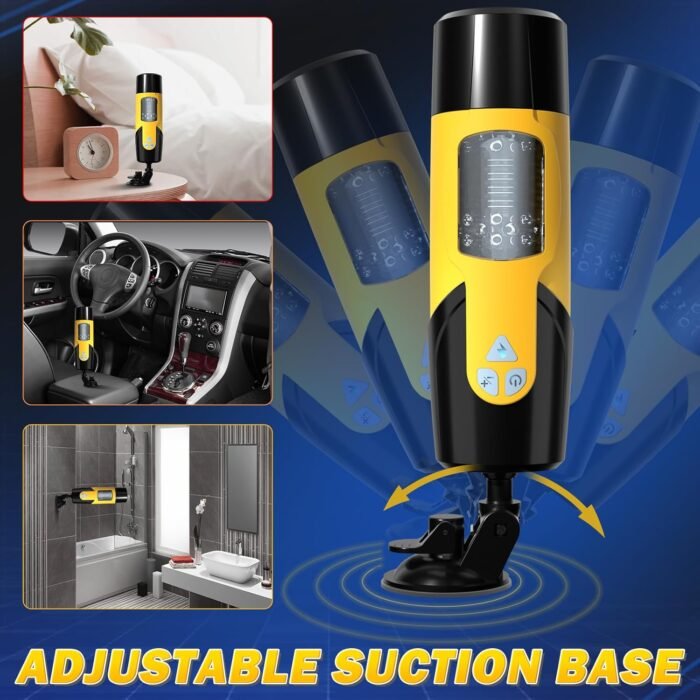 Cafatop Sex Toys for Men Male Masturbator - Automatic Masturbators Cup with 7 Thrusting &Rotating Modes for Penis Stimulation, Electric Pocket Pussy Male Stroker, Adult Male Sex Toy with Suction Base - Image 6