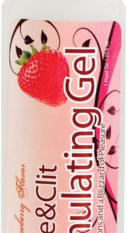 Doc Johnson Nipple and Clit Stimulating Gel - Tingling Sensations and a Blizzard of Pleasure - Strawberry - 1 fl. Oz. (29.5 ml)