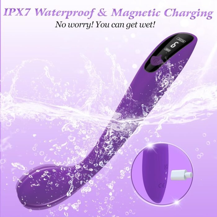 Adult Sex Toys Vibrator for Women - G Spot Vibrator Clitoral Nipple Stimulator with LCD Display & 9 Powerful Vibration, Finger Bullet Vibrators Wand Waterproof Strapless on Dildo Anal Toys for Couple - Image 6