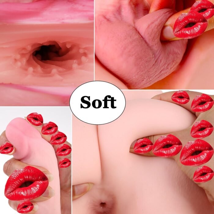 8lb Male Sex Doll with Flexible Dildo Realistic Sex Huge Cock, Torso Sex Dolls for Women 7.9 in Cock Female Masturbation Unisex Masturbator Tight Anal Adult Toy for Men Couple Women Gay Sex Toy - Image 7