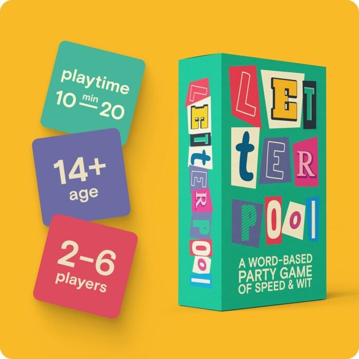 Letterpool: 2-6 Players Board Games for Adults, Family, Teens, Trivia, Word & Card Games Mixture, Fun & Easy to Learn Adult Party Games for Game Night - Image 4