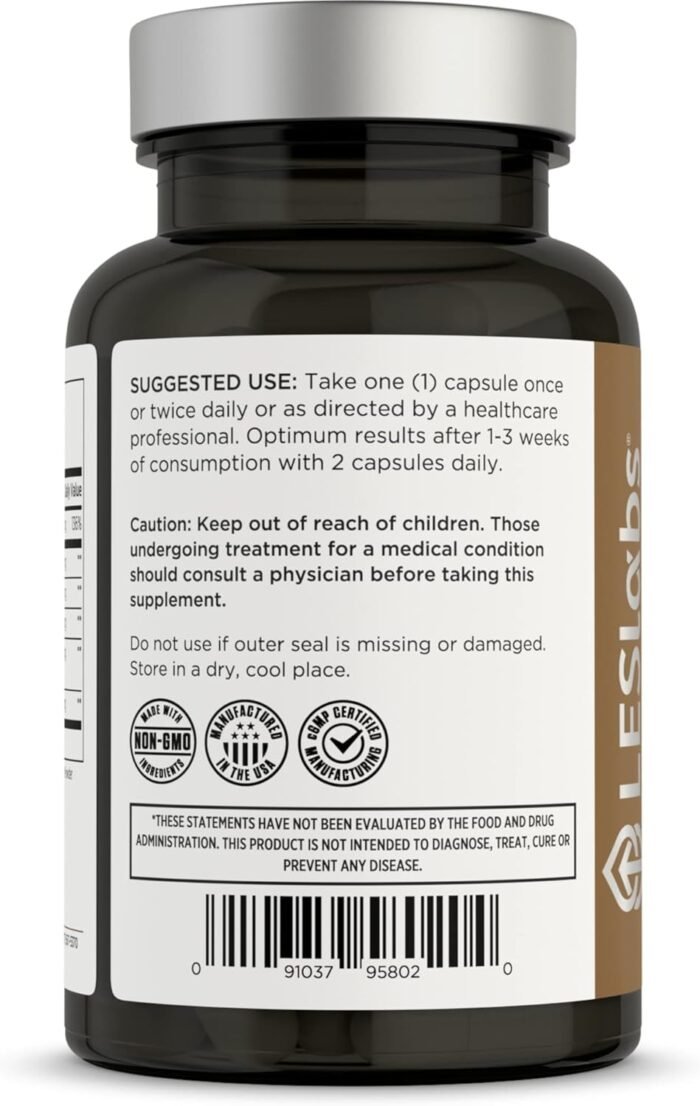 LES Labs Male Health – Enhance Hormone Production, Strength & Vitality, Drive & Endurance – Tongkat Ali, Ginseng, Maca & Boron – Non-GMO Supplement – 60 Capsules - Image 3