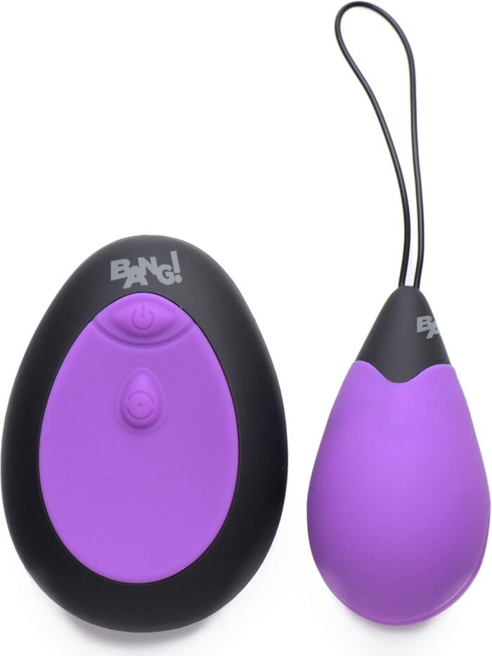 10X Silicone Vibrating Egg - Purple - Image 2